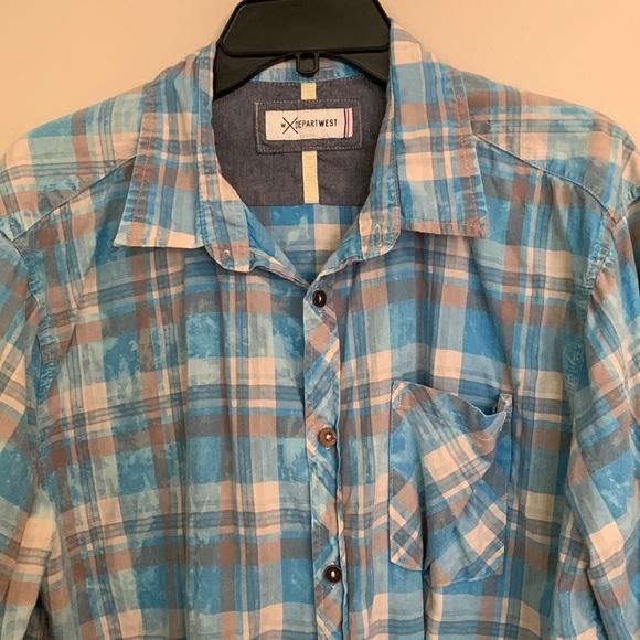 Depart West men’s long sleeve button down shirt. - Picture 2 of 7